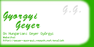 gyorgyi geyer business card